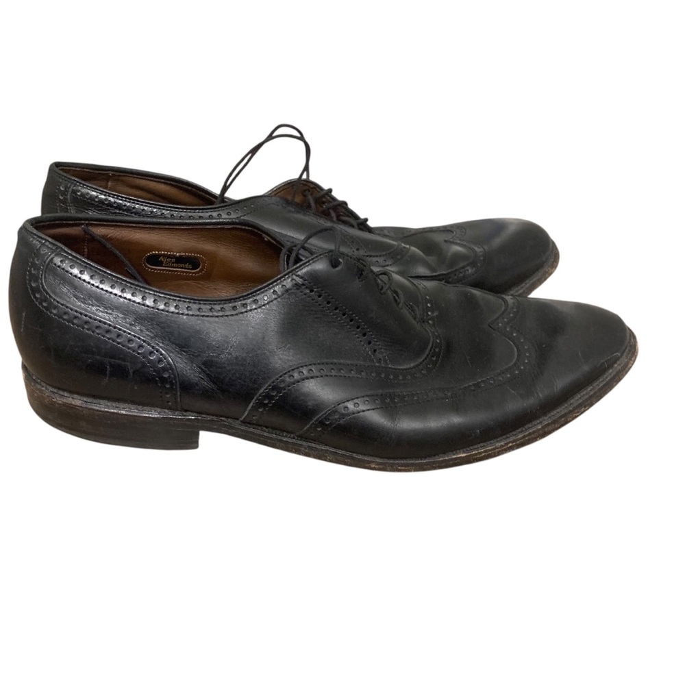 Allen Edmonds Marlow Black Leather Wingtip Oxfords Dress Shoes Men’s 10.5 D